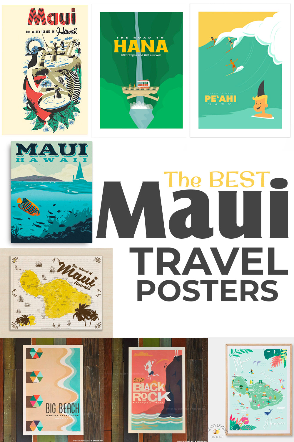 The Best Maui Travel Posters