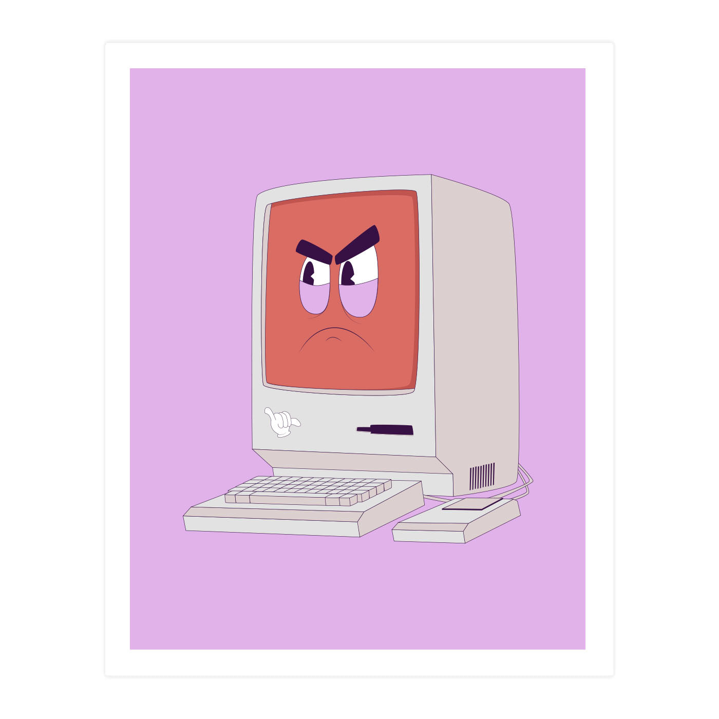 Angry Computer Poster