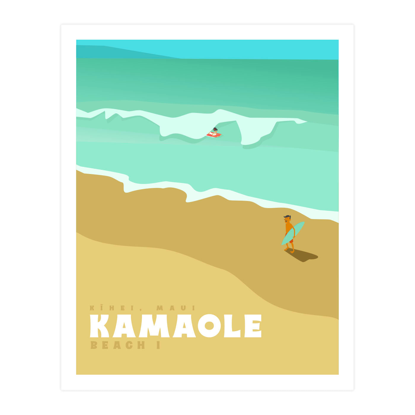 Kamaole Beach Maui Poster