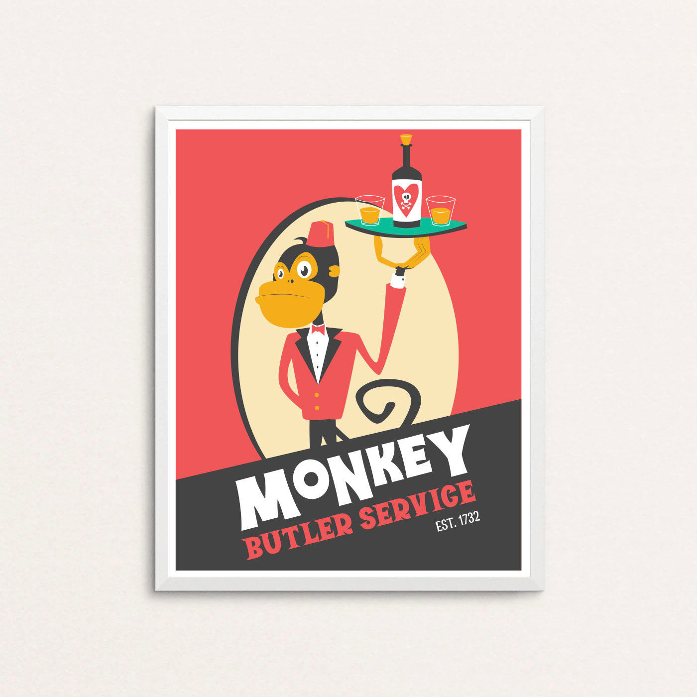 Monkey Butler Service Poster